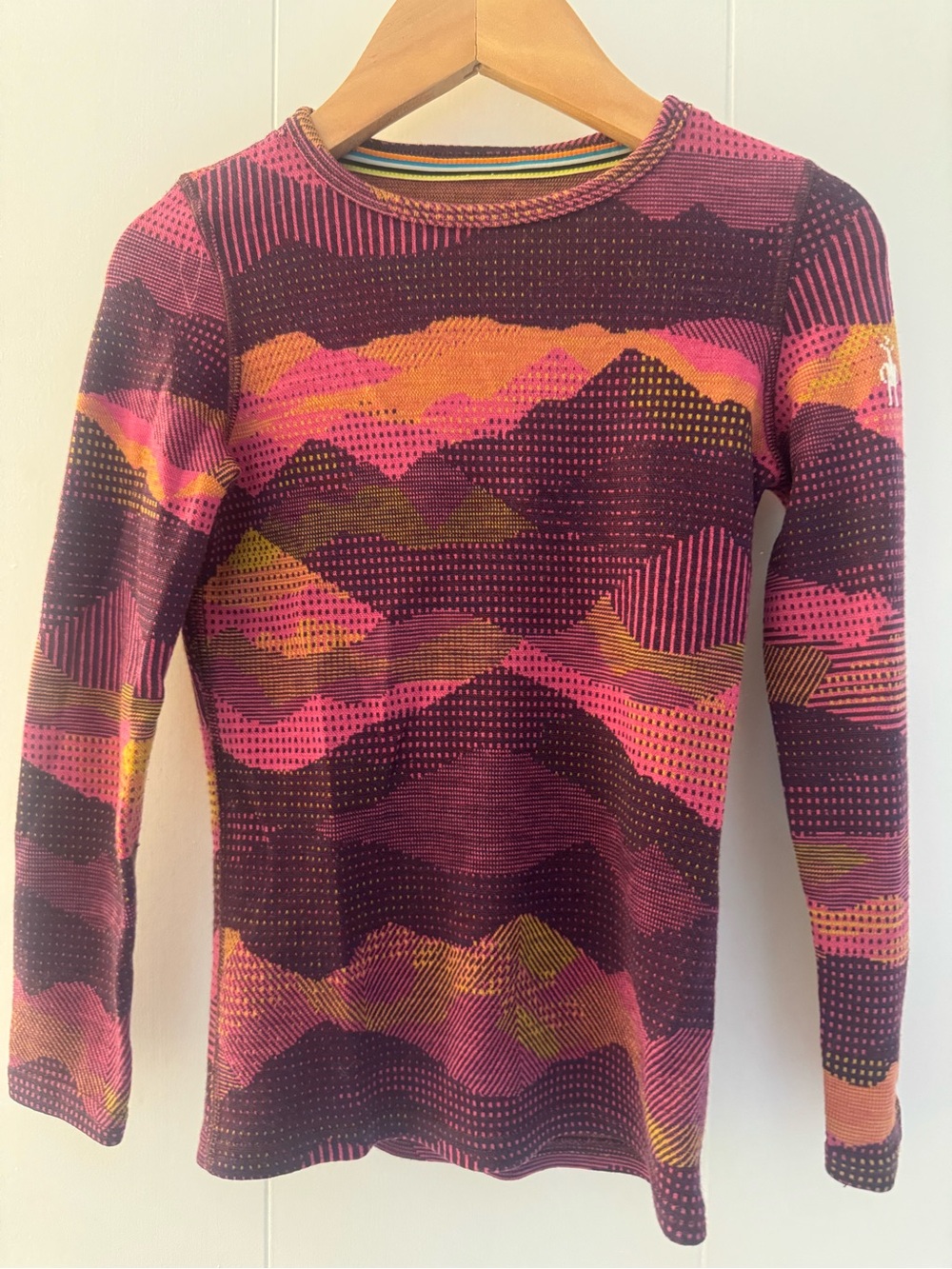 Kids' Smartwool 100% Merino Wool Long Sleeve Base Layer